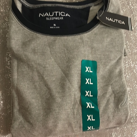 Náutica Sleepwear Long Sleeve Shirt Size XL Gray Color. - Picture 7 of 7